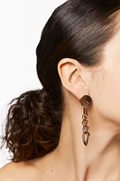 Curb Chain Drop Earrings