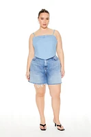 Plus Chambray V-Hem Cami