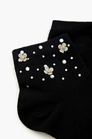 Floral Quarter Socks Set - 2 pack