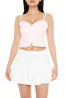Striped Sweetheart Cropped Cami