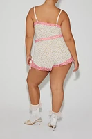 Plus Betsey Johnson Cami & Shorts Pajama Set