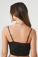 Ruched Bow Cropped Cami