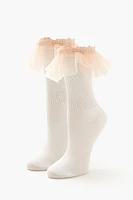 Ruffle-Trim Crew Socks