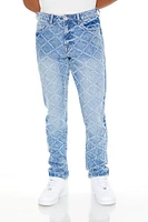 Lattice Slim-Fit Jeans