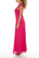 Chiffon Sweetheart Maxi Dress