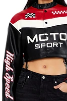 Moto Sport Cropped Jacket