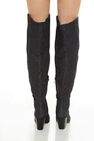 Denim Over-the-Knee Boots