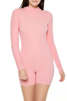 Seamless Mock Neck Romper