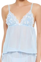 Chiffon Cami & Shorts Lingerie Set