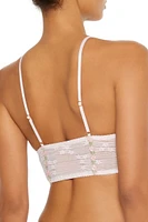 Floral Embroidered Mesh Bralette