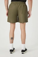 Drawstring Cargo Swim Trunks