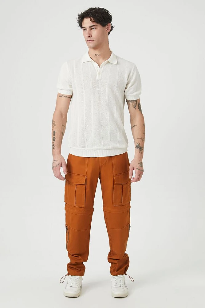 Twill Drawstring Cargo Joggers