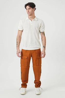 Twill Drawstring Cargo Joggers