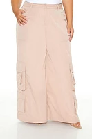 Plus Wide-Leg Cargo Pants