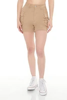 High-Rise Utility Cargo Shorts