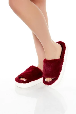 Plush Platform House Slippers