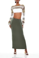 Bow Bodycon Maxi Skirt