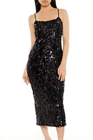 Sequin Abstract Midi Dress