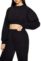 Fleece Cropped Pullover