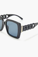 Curb Chain Square Sunglasses