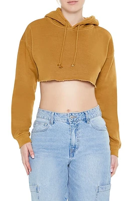 Fleece Mineral Wash Cropped Hoodie