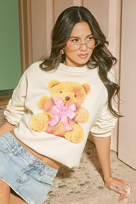 Teddy Bear Graphic Pullover