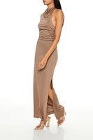 Halter Bodycon Maxi Dress