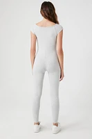 Cap-Sleeve Fitted Jumpsuit