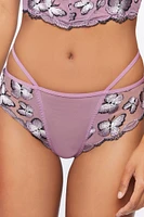 Mesh Butterfly Cheeky Panties