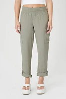 Cuffed Straight-Leg Pants