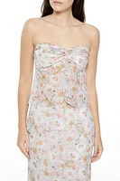 Floral Crop Top & Maxi Skirt Set