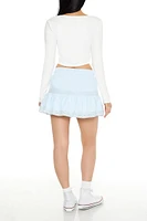 Crochet-Lace Mini Skirt