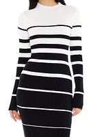 Striped Midi Sweater Dress