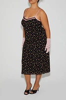 Plus Betsey Johnson Floral Midi Dress