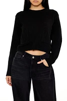 Cropped Crew Sweater