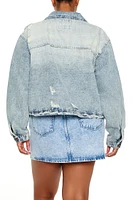 Plus Boxy Denim Shacket