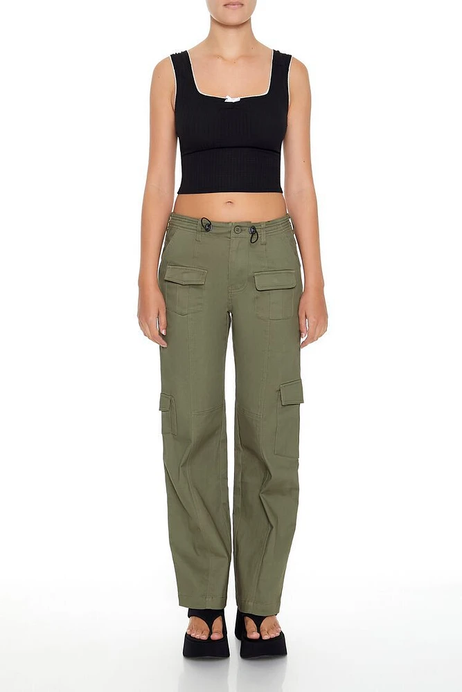 Toggle Drawstring Cargo Pants