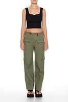 Toggle Drawstring Cargo Pants