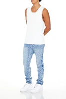 Lattice Slim-Fit Jeans