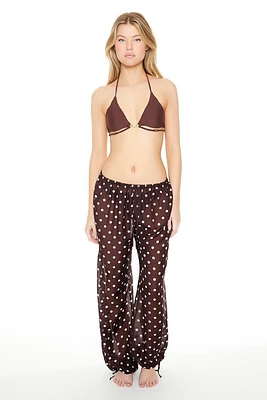 Polka Dot Swim Cover-Up Pants