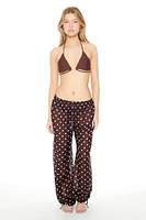 Polka Dot Swim Cover-Up Pants