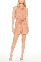 Sleeveless Drawstring Romper