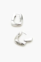 Twisted Geo Hoop Earrings
