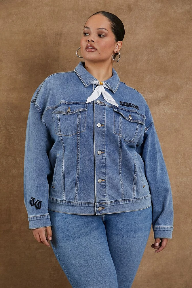 Plus Compton Cowboys Denim Jacket