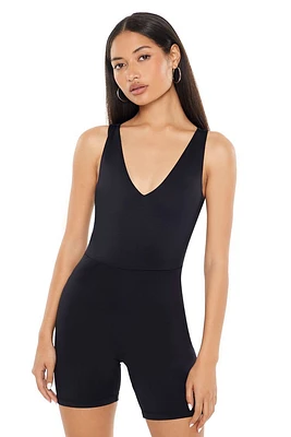 Fitted Sleeveless V-Neck Romper