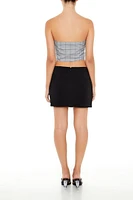 Plaid Crop Top & Mini Skirt Set