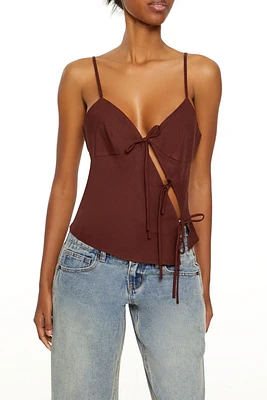 Tie-Front Cutout Cami