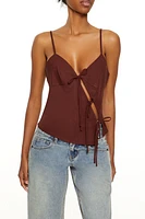Tie-Front Cutout Cami