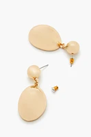 Tiered Oval Drop Earrings