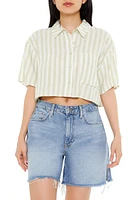 Striped Cropped Shirt